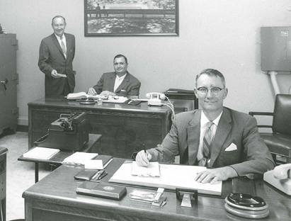 Feete Brothers in Calvert Street Office at Warfield-Rohr Casket Company